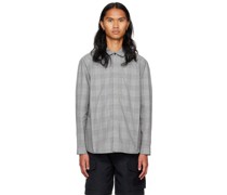 Gray Snap Check Shirt