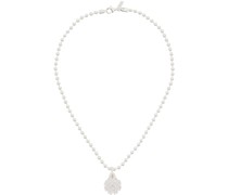 Silver Daisy Pendant Necklace