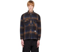 Navy & Brown Check Shirt