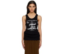 Black 'Paris' Best' Tank Top