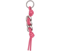 Pink Curb Chain Keychain