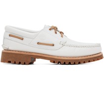 White Authentic Boat Shoes