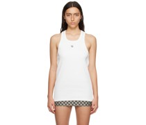 White 'The M' Tank Top