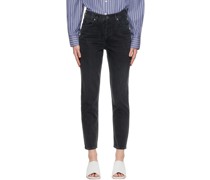 Black Fen High-Rise Relaxed Tapered Jeans