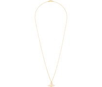 Gold Thin Lines Flat Necklace