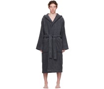 Black Organic Cotton Bathrobe
