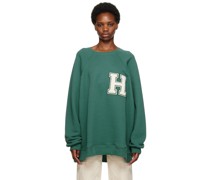 Green Crew Over Patch Sweatshirt