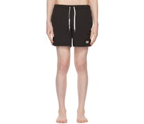 Black Drawstring Swim Shorts