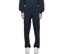 Navy Embroidered Lounge Pants