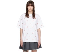 White Embroidered T-Shirt