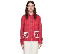 Red Embroidered Jacket