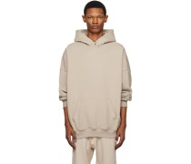 Taupe Flocked Hoodie