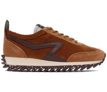 Orange Retro Runner Sneakers