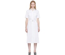 White Organic Cotton Midi Dress