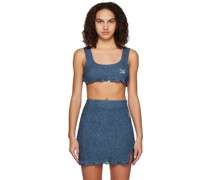 Blue Cropped Tank Top