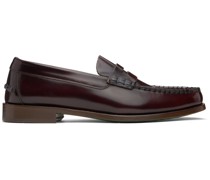 Burgundy Lido Leather Loafers