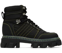Black Cleated Hiking Boots