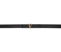 Black Virtus Leather Belt