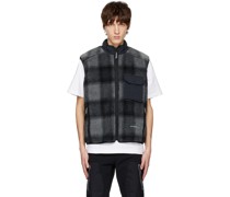 Black Boa Vest