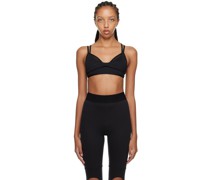 Black Double Layer Sport Bra