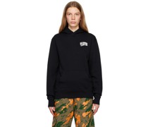 Black Small Arch Logo Hoodie
