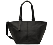 Black Leather Amu Tote
