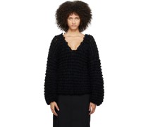 Black V-Neck Sweater