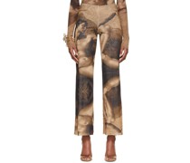 SSENSE Exclusive Brown Tulle Lounge Pants