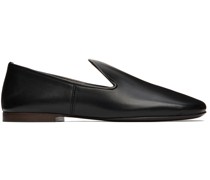 Black Lambskin Soft Loafers