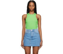 Green Racer Back Tank Top