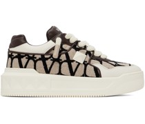 Off-White & Brown One Stud XL Sneakers