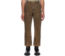 SSENSE Exclusive Brown Working Trousers
