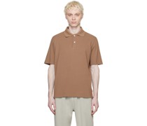 Taupe Two-Button Polo