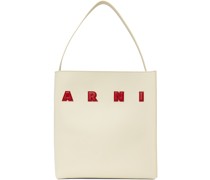 Off-White Medium Leather Museo Patches Tote