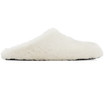 Off-White 4G Shearling Slippers