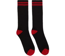 SSENSE Exclusive Black & Red Socks