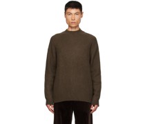 Brown Mock Neck Sweater
