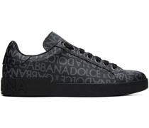 Black Portofino Sneakers