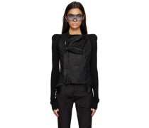 Black Cobra Leather Jacket