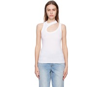 White Verona Cut Out Tank Top