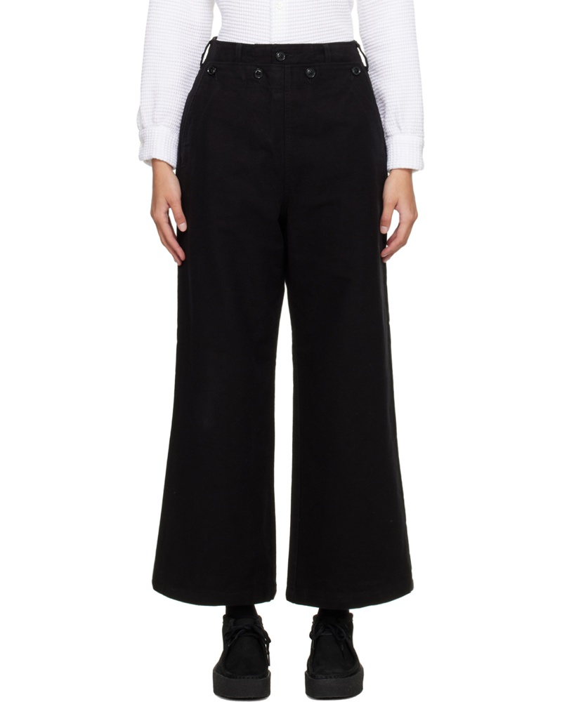 Engineered Garments Damen Black Sailor Trousers