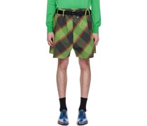Brown & Green Wreck Shorts