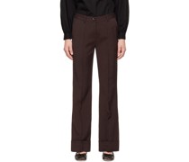 Brown Cuffed Trousers