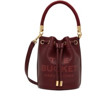 Burgundy 'The Leather Bucket' Bag