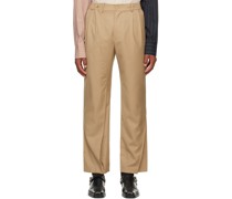 Brown Pleated Trousers