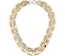 SSENSE Exclusive Silver & Gold Curb Chain Necklace