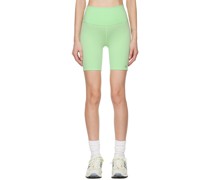 Green 7 High-Rise Biker Shorts