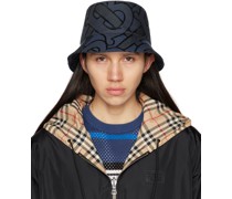 Navy Jacquard Bucket Hat