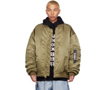 Khaki Reversible Bomber Jacket