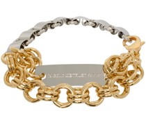 Silver & Gold Multi Chains Bracelet
